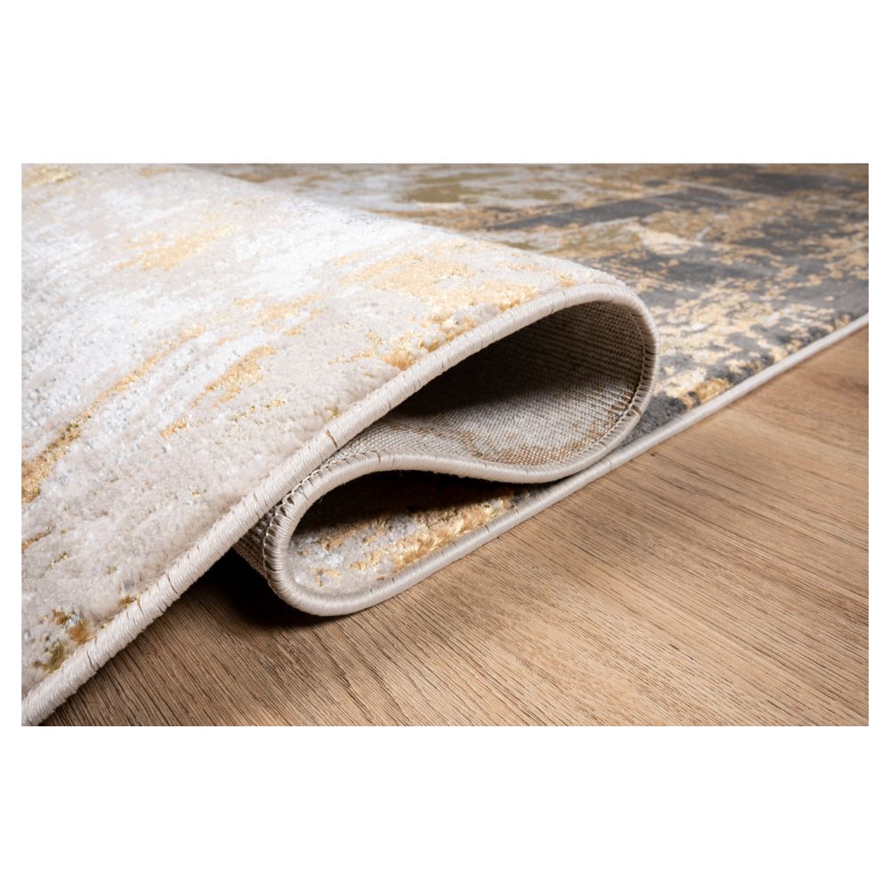 TAPETE LAVIN ARTEMA U6014 | Tapete Decorativo para Recepción Hotel Hogar Departamento Sala | ORO TAUPE | Varias Medidas | Rectangular | Interior | Hotel Habitación Airbnb Sala Recamara Estudio