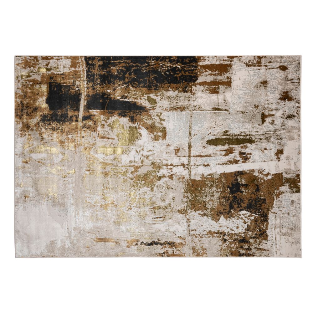 TAPETE LAVIN ARTEMA U6014 | Tapete Decorativo para Recepción Hotel Hogar Departamento Sala | ORO TAUPE | Varias Medidas | Rectangular | Interior | Hotel Habitación Airbnb Sala Recamara Estudio