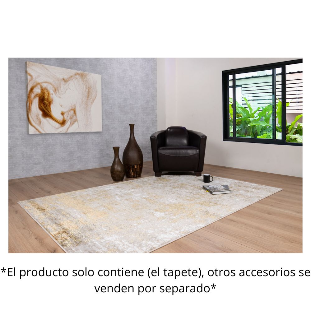 TAPETE LAVIN ARTEMA U6015 | Tapete Decorativo para Recepción Hotel Hogar Departamento Sala | ORO TAUPE | Varias Medidas | Rectangular Circular | Interior | Hotel Habitación Airbnb Sala Recamara Estudio
