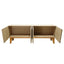 CREDENZA NOGAL BEAT TULUM CRED2843811 | Credenza Hotel | Tiras Puertas Abatibles | Interior