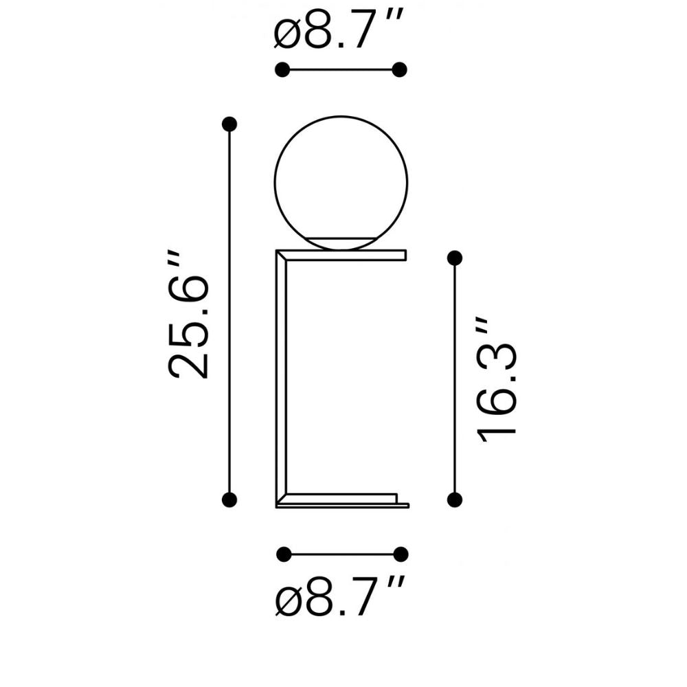 Lámpara de Mesa para Escritorio | Latón Oro Blanco | Acero Galvanizado Vidrio Esmerilado | Interior Cuarto Sala de Espera Habitacion Decorativa Hogar Interior Decorativos Lampara Iluminacion Lampara Piso Lampara Moderna Luz Cocina Sala de Estar LÁMPARA NOGAL BEAT BELAIR