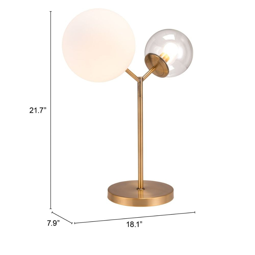 Lámpara de Mesa para Habitación | Varios Colores | Acero Vidrio Esmerilado Transparente | Interior Cuarto Sala de Espera Habitación Decorativa Hogar Interior Decorativos Lampara Iluminacion Lampara Piso Lampara Moderna Luz Cocina Sala de Estar Dormitorio LÁMPARA NOGAL BEAT CONSTANCE