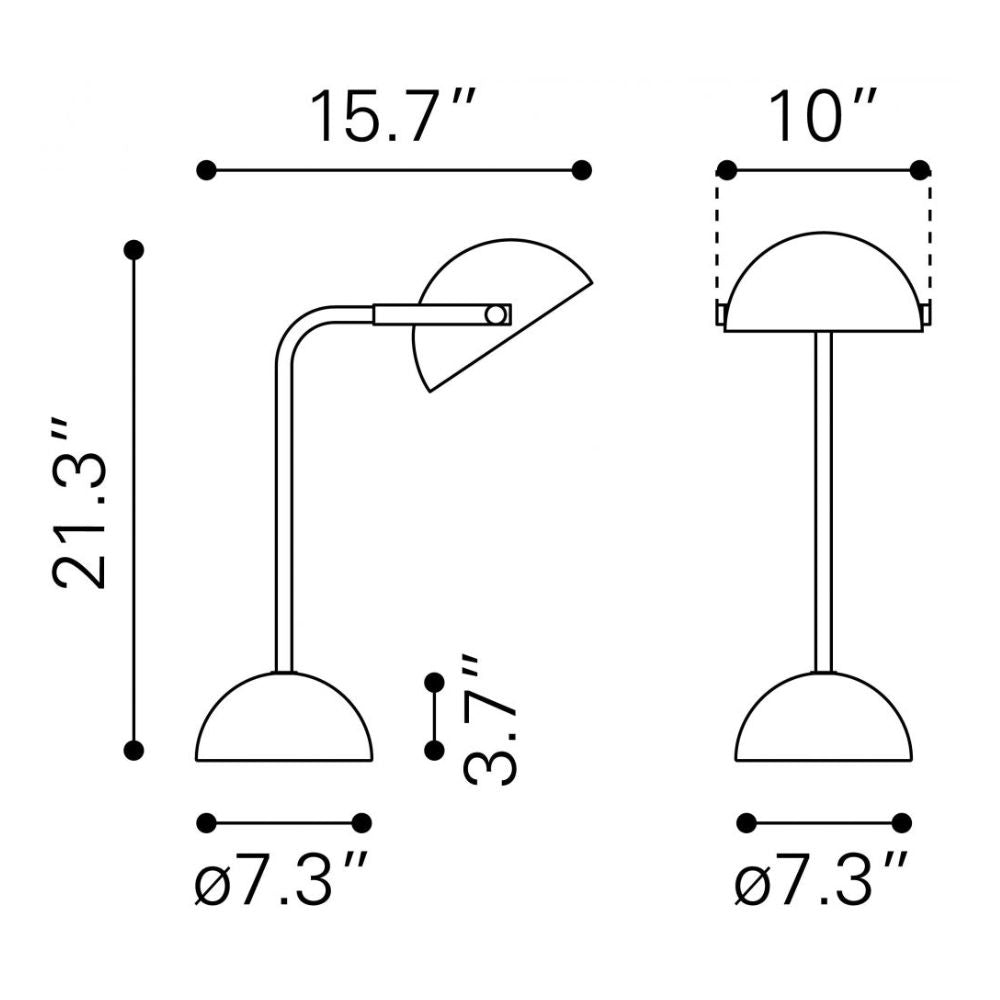 Lámpara de Mesa para Dormitorio | Negro Latón Blanco | Acero Galvanizado Mármol | Interior Cuarto Sala de Espera Habitación Decorativa Hogar Interior Decorativos Lampara Iluminacion Lampara Piso Lampara Moderna Luz Cocina Sala de Estar Dormitorio LÁMPARA NOGAL BEAT IRVING