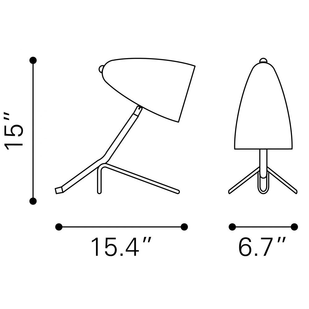 Lámpara de Mesa para Estudio | Verde | Acero | Interior Cuarto Sala de Espera Habitación Decorativa Hogar Interior Decorativos Lampara Iluminacion Lampara Piso Lampara Moderna Luz Cocina Sala de Estar Dormitorio LÁMPARA NOGAL BEAT JAMISON