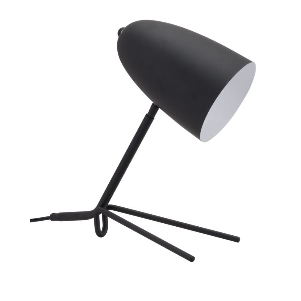 Lámpara de Mesa para Habitación | Negro | Acero | Interior Cuarto Sala de Espera Habitación Decorativa Hogar Interior Decorativos Lampara Iluminacion Lampara Piso Lampara Moderna Luz Cocina Sala de Estar Dormitorio LÁMPARA NOGAL BEAT JAMISON