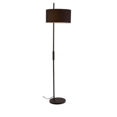 Lámpara de Pie para Sala de Estar | Negro | Acero Polialgodón Acrílico | Interior Cuarto Sala de Espera Habitación Decorativa Hogar Interior Decorativos Lampara Iluminacion Lampara Piso Lampara Moderna Luz Cocina Sala de Estar Dormitorio LÁMPARA NOGAL BEAT LONTE 