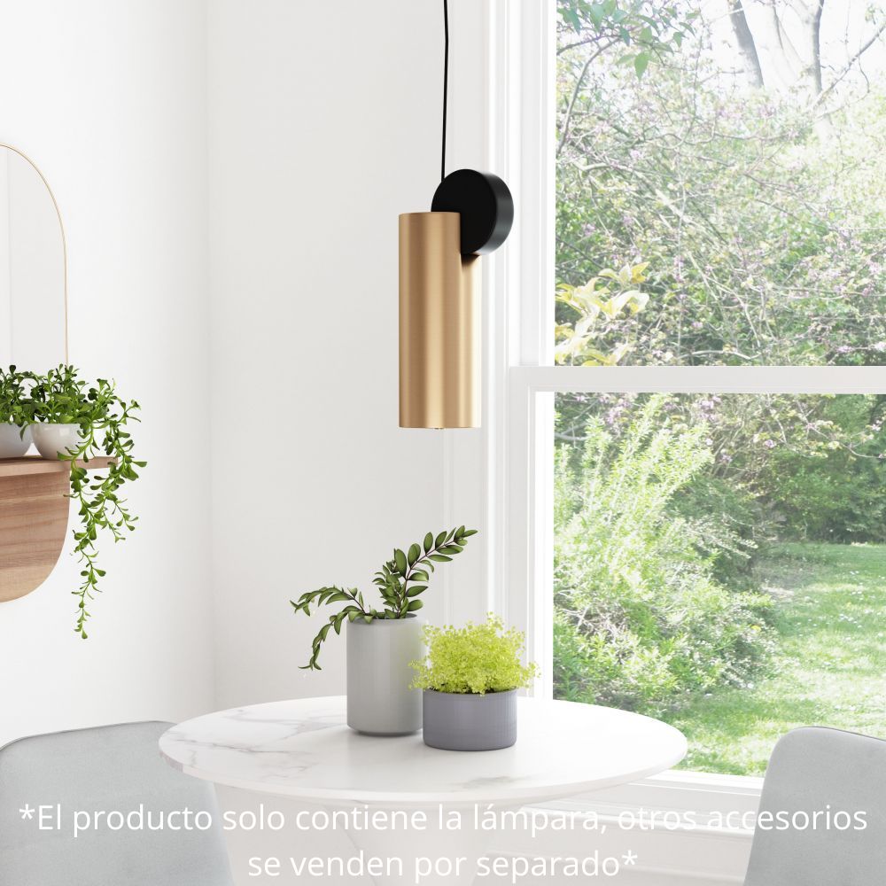 Lámpara de Techo para Comedor | Oro Negro | Acero Galvanizado Acero con Recubrimiento en Polvo | Interior Cuarto Sala de Espera Habitación Decorativa Hogar Interior Decorativos Lampara Iluminacion Lampara Piso Lampara Moderna Luz Cocina Sala de Estar Dormitorio LÁMPARA NOGAL BEAT MARTIZA