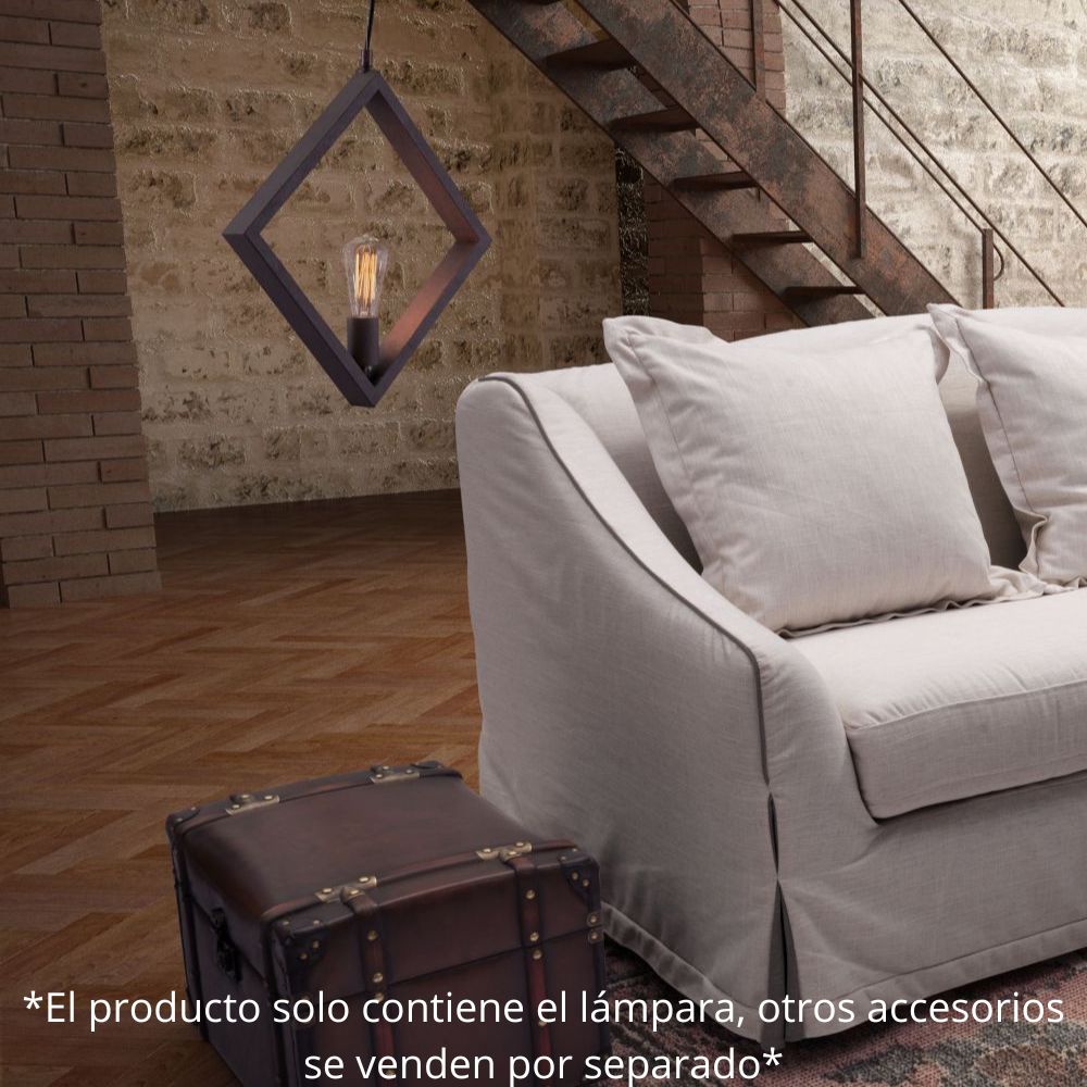 Lámpara de Techo para Sala de Estar | Marrón Oscuro | Acero Pintado | Interior Cuarto Sala de Espera Habitación Decorativa Hogar Interior Decorativos Lampara Iluminacion Lampara Piso Lampara Moderna Luz Cocina Sala de Estar Dormitorio  LÁMPARA NOGAL BEAT ROTORURA 