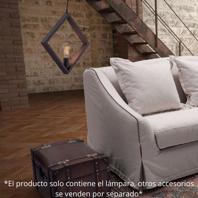 Lámpara de Techo para Sala de Estar | Marrón Oscuro | Acero Pintado | Interior Cuarto Sala de Espera Habitación Decorativa Hogar Interior Decorativos Lampara Iluminacion Lampara Piso Lampara Moderna Luz Cocina Sala de Estar Dormitorio  LÁMPARA NOGAL BEAT ROTORURA 