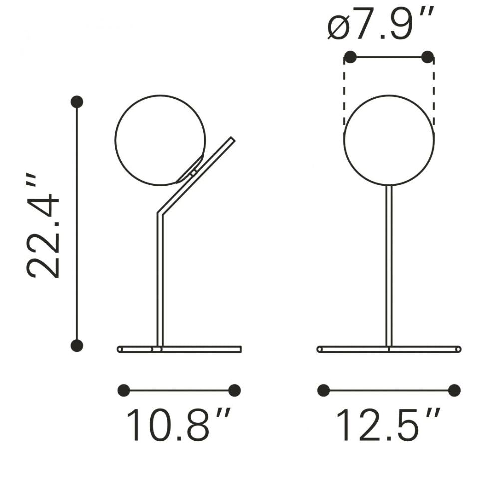 Lámpara de Mesa para Escritorio | Estructura Base Acero | Latón Oro Blanco | Vidrio Esmerilado | Interior Cuarto Sala de Espera Habitación Decorativa Hogar Interior Decorativos Lampara Iluminacion Lampara Piso Lampara Moderna Luz Cocina Sala de Estar Dormitorio LÁMPARA NOGAL BEAT TIROL