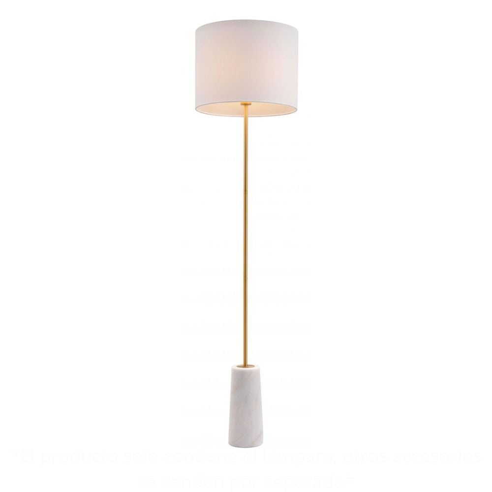 Lámpara de Pie para Sala de Estar | Oro | Acero Polialgodón Negro | Interior Cuarto Sala de Espera Habitación Decorativa Hogar Interior Decorativos Lampara Iluminacion Lampara Piso Lampara Moderna Luz Cocina Sala de Estar Dormitorio LÁMPARA NOGAL BEAT TITAN