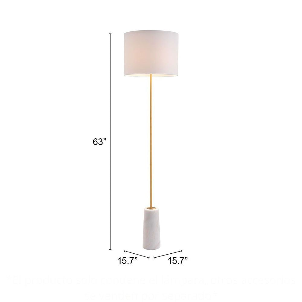 Lámpara de Pie para Sala de Estar | Oro | Acero Polialgodón Negro | Interior Cuarto Sala de Espera Habitación Decorativa Hogar Interior Decorativos Lampara Iluminacion Lampara Piso Lampara Moderna Luz Cocina Sala de Estar Dormitorio LÁMPARA NOGAL BEAT TITAN