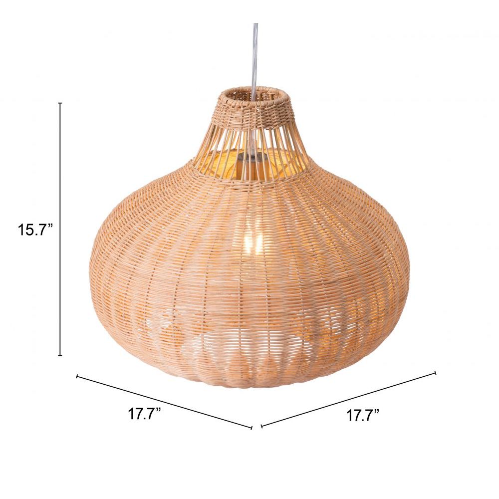 Lámpara de Techo para Sala de Estar | Marrón Natural | Acero Ratán | Interior Cuarto Sala de Espera Habitación Decorativa Hogar Interior Decorativos Lampara Iluminacion Lampara Piso Lampara Moderna Luz Cocina Sala de Estar Dormitorio LÁMPARA NOGAL BEAT VINCENT