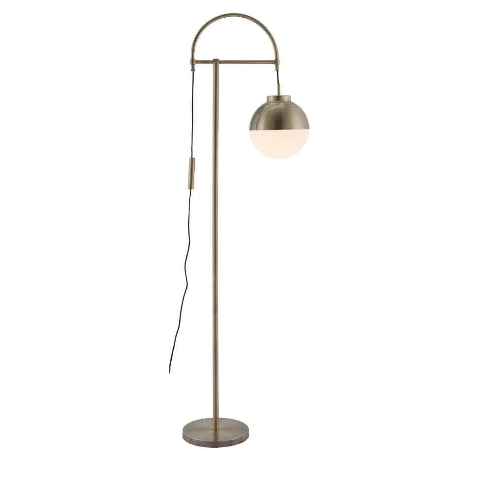 Lámpara de Pie para Sala de Estar | Acero Galvanizado | Vidrio Esmerilado | Interior Cuarto Sala de Espera Habitacion Decorativa Hogar Interior Decorativos Lampara Iluminacion Lampara Piso Lampara Moderna Luz Cocina Sala de Estar LÁMPARA NOGAL BEAT WATERLOO