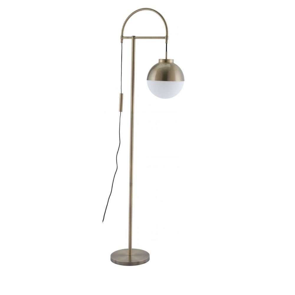 Lámpara de Pie para Sala de Estar | Acero Galvanizado | Vidrio Esmerilado | Interior Cuarto Sala de Espera Habitacion Decorativa Hogar Interior Decorativos Lampara Iluminacion Lampara Piso Lampara Moderna Luz Cocina Sala de Estar LÁMPARA NOGAL BEAT WATERLOO