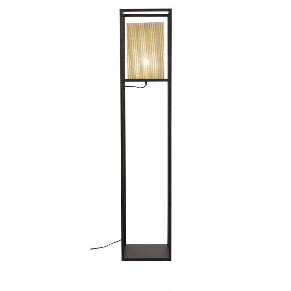 Lámpara de Pie para Sala de Estar | Oro | Acero Negro | Interior Cuarto Sala de Espera Habitación Decorativa Hogar Interior Decorativos Lampara Iluminacion Lampara Piso Lampara Moderna Luz Cocina Sala de Estar Dormitorio LÁMPARA NOGAL BEAT YVES 