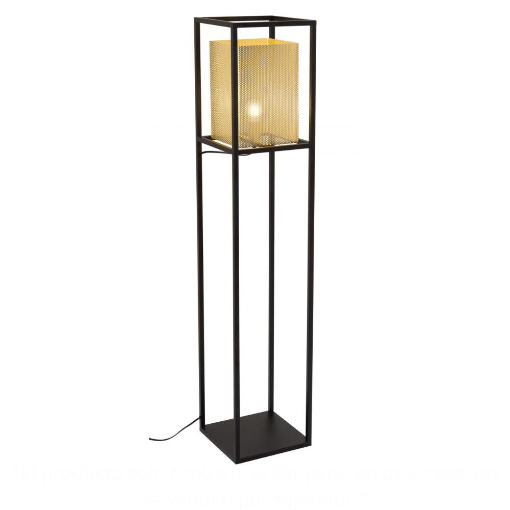 Lámpara de Pie para Sala de Estar | Oro | Acero Negro | Interior Cuarto Sala de Espera Habitación Decorativa Hogar Interior Decorativos Lampara Iluminacion Lampara Piso Lampara Moderna Luz Cocina Sala de Estar Dormitorio LÁMPARA NOGAL BEAT YVES 