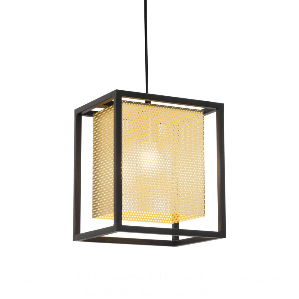 Lámpara de Techo para Comedor | Oro | Acero Negro | Interior Cuarto Sala de Espera Habitación Decorativa Hogar Interior Decorativos Lampara Iluminacion Lampara Piso Lampara Moderna Luz Cocina Sala de Estar Dormitorio  LÁMPARA NOGAL BEAT YVES