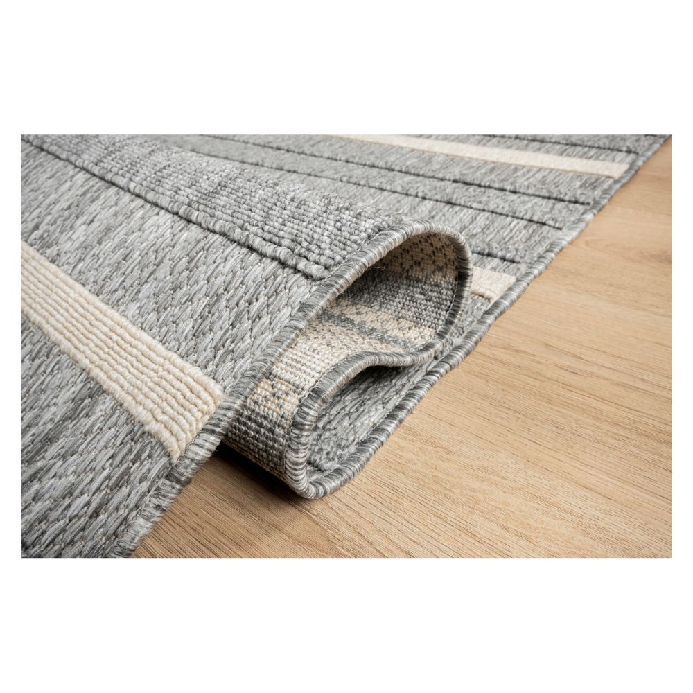 TAPETE LAVIN ARIA T2309 | Tapete Decorativo para Recepción Hotel Hogar Departamento Sala | GRIS CREMA | Varias Medidas | Rectangular | Interior | Hotel Habitación Airbnb Sala Recamara Estudio