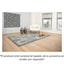 TAPETE LAVIN ARIA T2310 | Tapete Decorativo para Recepción Hotel Hogar Departamento Sala | GRIS GRIS | Varias Medidas | Rectangular | Interior | Hotel Habitación Airbnb Sala Recamara Estudio