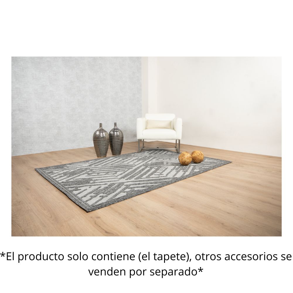 TAPETE LAVIN ARIA T2310 | Tapete Decorativo para Recepción Hotel Hogar Departamento Sala | GRIS GRIS | Varias Medidas | Rectangular | Interior | Hotel Habitación Airbnb Sala Recamara Estudio
