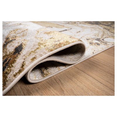 TAPETE LAVIN ARTEMA U6001 | Tapete Decorativo para Recepción Hotel Hogar Departamento Sala | ORO TAUPE | Varias Medidas | Rectangular | Interior | Hotel Habitación Airbnb Sala Recamara Estudio