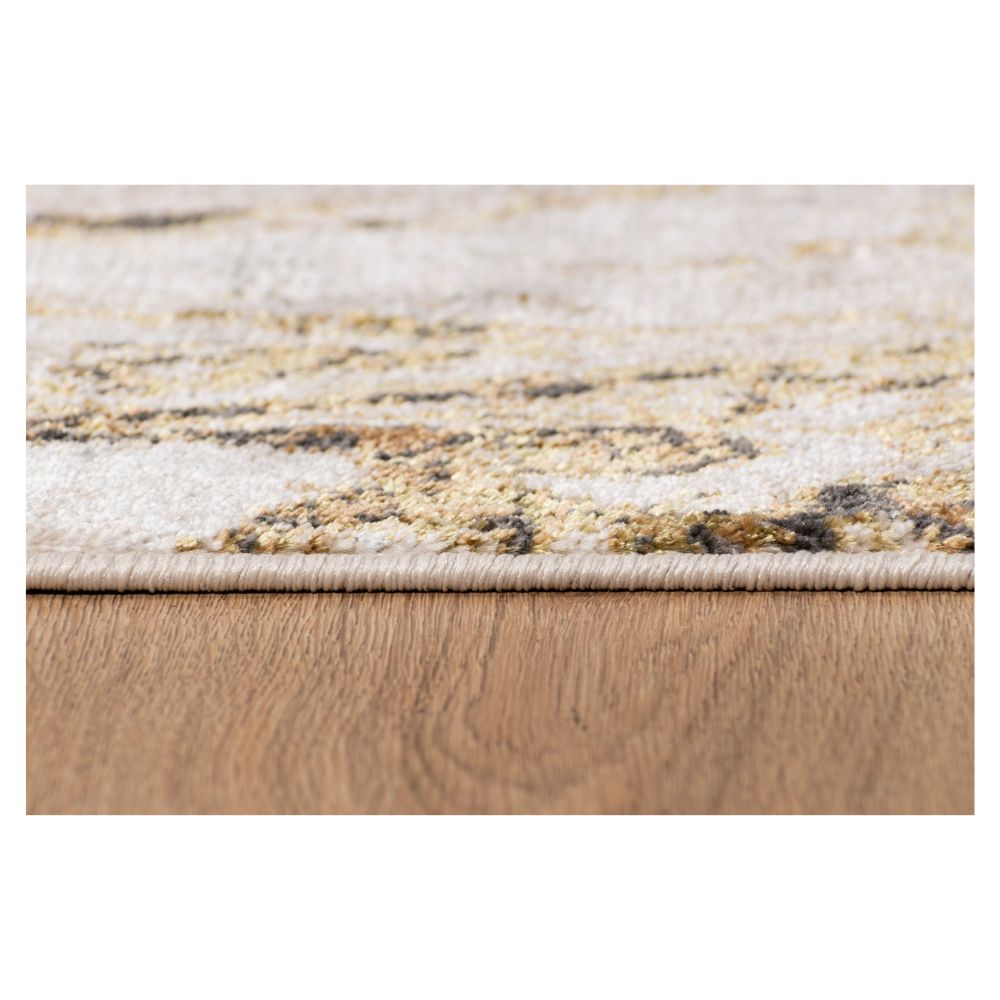 TAPETE LAVIN ARTEMA U6001 | Tapete Decorativo para Recepción Hotel Hogar Departamento Sala | ORO TAUPE | Varias Medidas | Rectangular | Interior | Hotel Habitación Airbnb Sala Recamara Estudio