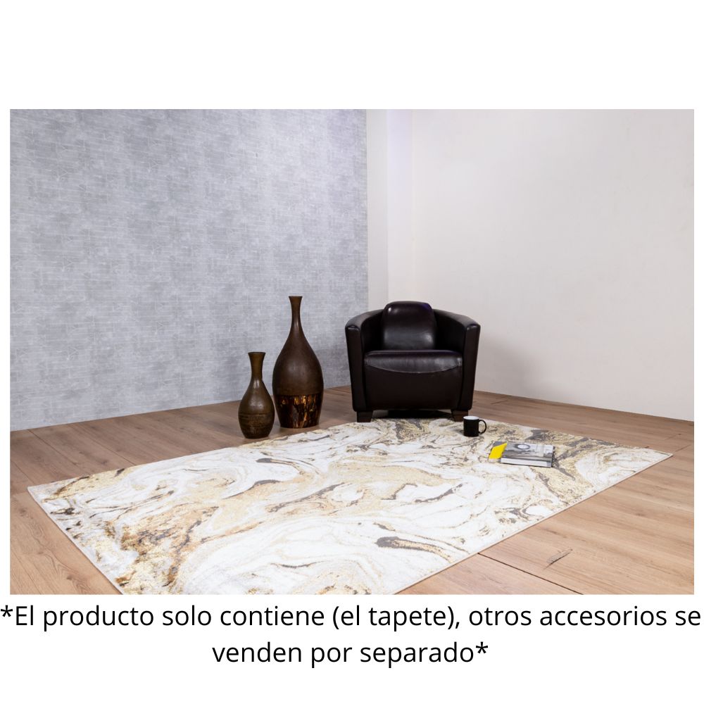 TAPETE LAVIN ARTEMA U6001 | Tapete Decorativo para Recepción Hotel Hogar Departamento Sala | ORO TAUPE | Varias Medidas | Rectangular | Interior | Hotel Habitación Airbnb Sala Recamara Estudio Ambientada