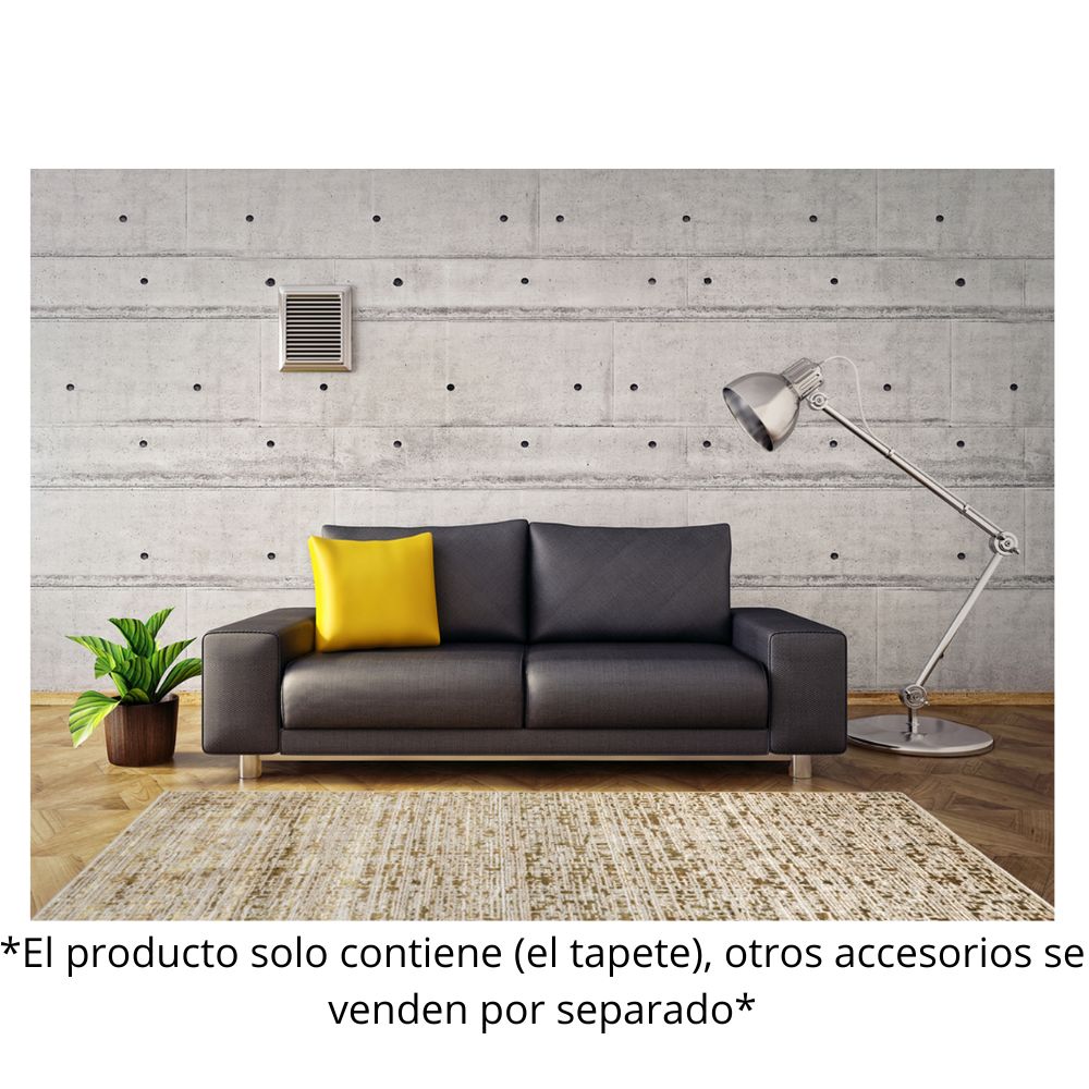 TAPETE LAVIN ARTEMA U6004 | Tapete Decorativo para Recepción Hotel Hogar Departamento Sala | ORO TAUPE | Varias Medidas | Rectangular Circular | Interior | Hotel Habitación Airbnb Sala Recamara Estudio