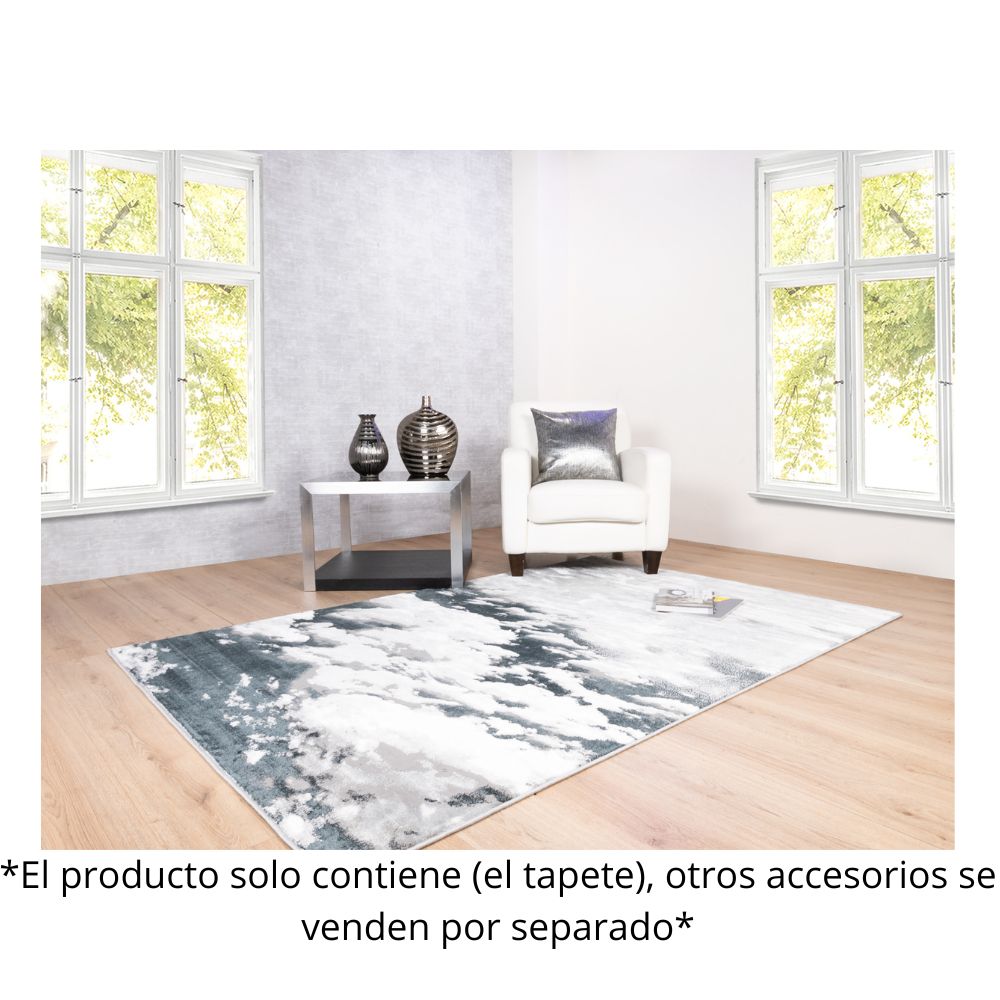 TAPETE LAVIN ARTEMA U6002 | Tapete Decorativo para Recepción Hotel Hogar Departamento Sala | GRIS PLATA | Varias Medidas | Rectangular | Interior | Hotel Habitación Airbnb Sala Recamara Estudio