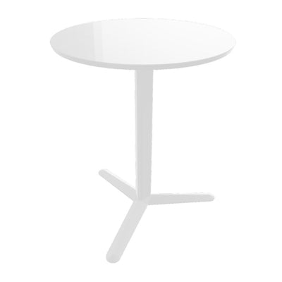 Mesa para Negocios Labenze Arket 160-08600 | Cubierta de acero y columna de aluminio de 3 puntas | Nogal Beat · mesa comercial.