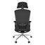 SILLA NOGAL BEAT E-20801N | Silla Gerencial | Base Metálica | Asiento Poliuretano | Descansabrazos Ajustable | Soporte Lumbar Acojinado Ajustable | Cabecera Ajustable | Negro | Interior | Oficina Gerencia Gerencial Gerente Jefe Trabajo Área Laboral