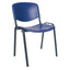 Silla de visita Albar LK-04 con asiento y respaldo en polipropileno sin tapiz sobre estructura tubular estibable