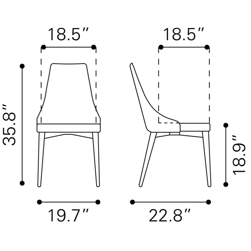 Silla para Comedor | Base Madera Abedul | Gris | Polipiel 100% Poliuretano | Interior Habitación Sala de Estudio Dormitorio Biblioteca Cuarto Invitados Terraza Convivencia Comedor SILLA NOGAL BEAT MOOR