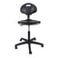 Silla industrial Offiho Heavy Duty Line OHI-48 con asiento y respaldo en poliuretano negro y base de 5 puntas