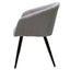 SILLA KINGSTRONG BURGOS S17 SILL0903737 | Silla Ocasional Comercial Decorativa | Base 4 Puntas Metal | Estilizado Forrado en Tela | Interior