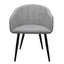 SILLA KINGSTRONG BURGOS S17 SILL0903737 | Silla Ocasional Comercial Decorativa | Base 4 Puntas Metal | Estilizado Forrado en Tela | Interior