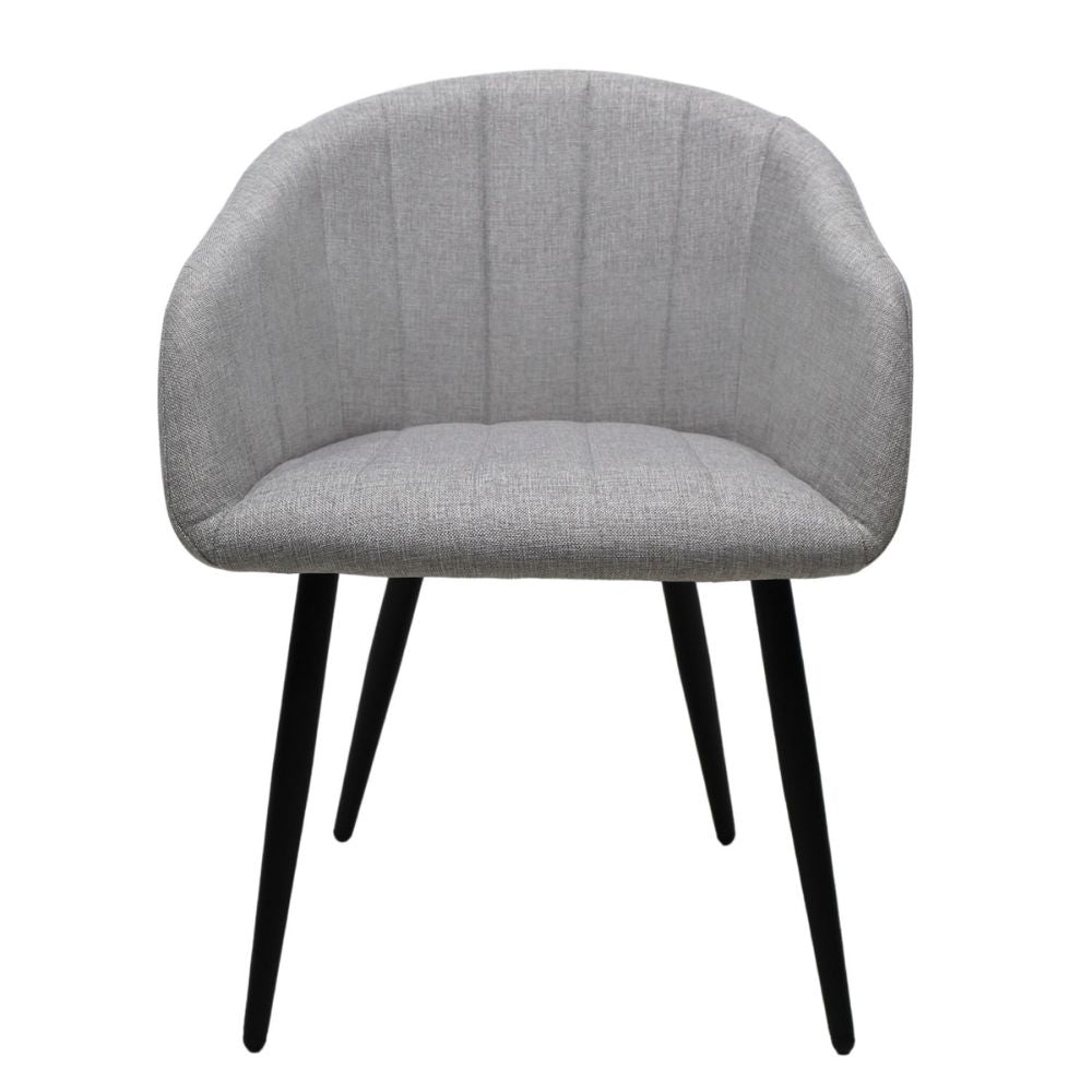 SILLA KINGSTRONG BURGOS S17 SILL0903737 | Silla Ocasional Comercial Decorativa | Base 4 Puntas Metal | Estilizado Forrado en Tela | Interior