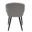 SILLA KINGSTRONG BURGOS S17 SILL0903737 | Silla Ocasional Comercial Decorativa | Base 4 Puntas Metal | Estilizado Forrado en Tela | Interior