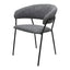 Silla comercial Kingstrong Cáceres tapizada en vinipiel con base metálica