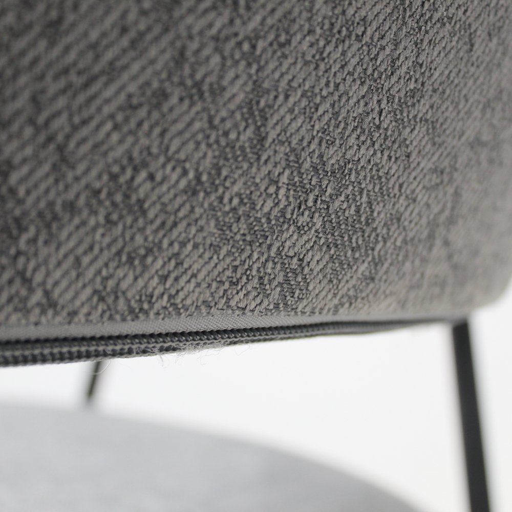 Silla comercial Kingstrong Cáceres tapizada en vinipiel con base metálica