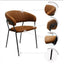 Silla comercial Kingstrong Cáceres tapizada en vinipiel con base metálica