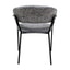 Silla comercial Kingstrong Cáceres tapizada en vinipiel con base metálica