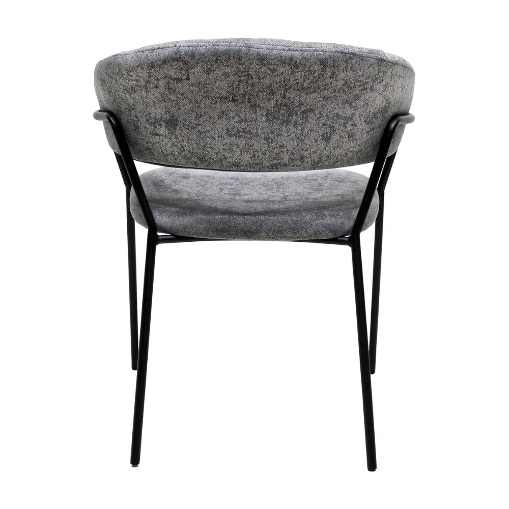 Silla comercial Kingstrong Cáceres tapizada en vinipiel con base metálica