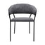 Silla comercial Kingstrong Cáceres tapizada en vinipiel con base metálica