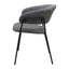 Silla comercial Kingstrong Cáceres tapizada en vinipiel con base metálica