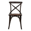 SILLA KINGSTRONG CROSSBACK MOB-6043F SILL0903556 | Silla Ocasional Comercial Decorativa | Base 4 Puntas | Estilo Escandinavo | Madera Asiento Texturizado | Interior