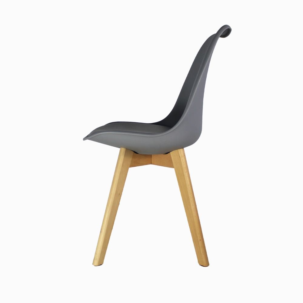 SILLA KINGSTRONG FRANKFURT SILL0670538 | Silla Comercial para Restaurante | Base 4 Puntas | Madera Solida Cruzada | Polipropileno | Acojinado | Interior