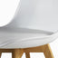 SILLA KINGSTRONG FRANKFURT SILL0670538 | Silla Comercial para Restaurante | Base 4 Puntas | Madera Solida Cruzada | Polipropileno | Acojinado | Interior