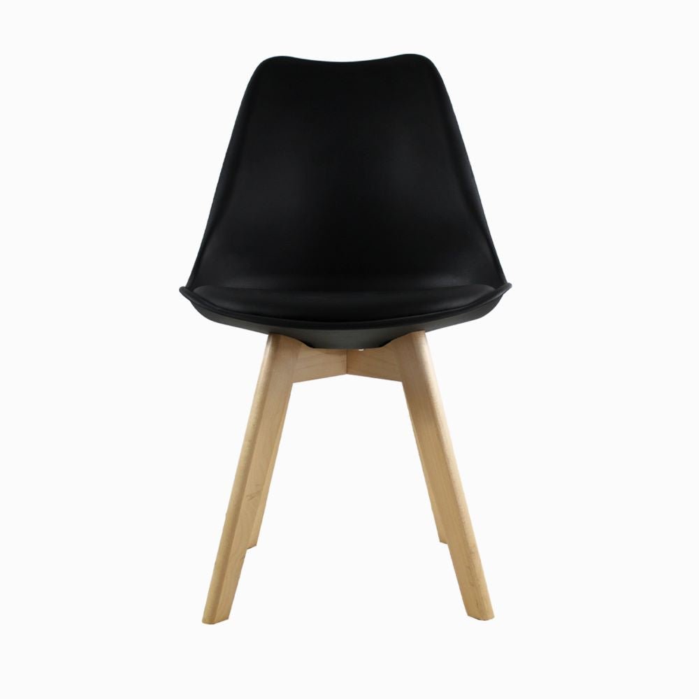 SILLA KINGSTRONG FRANKFURT SILL0670538 | Silla Comercial para Restaurante | Base 4 Puntas | Madera Solida Cruzada | Polipropileno | Acojinado | Interior